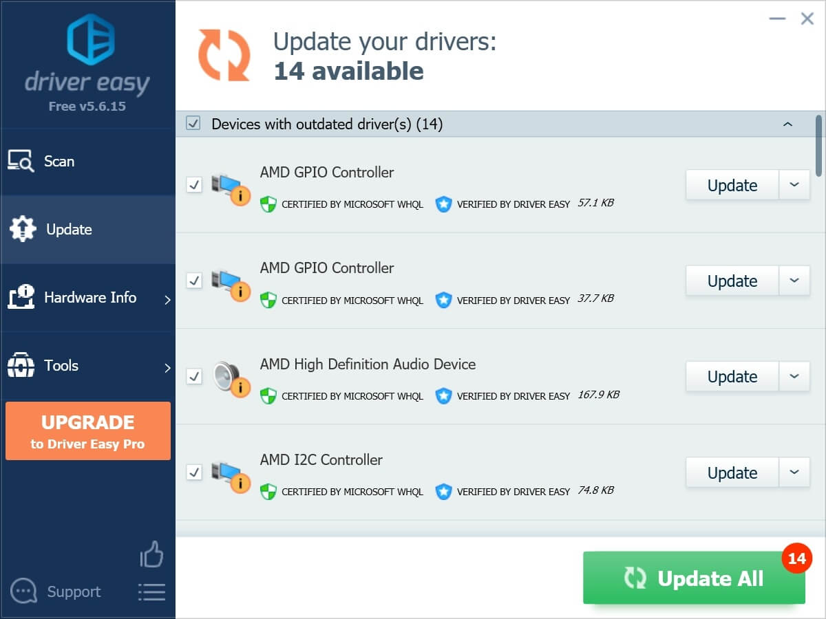 Tải Easy Driver để phần mềm tự cập nhật driver sau khi xóa