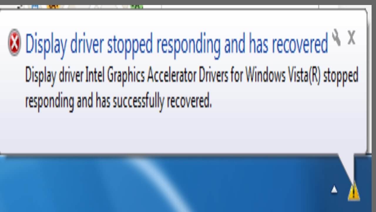 Lỗi display driver stopped responding and has recovered trên win 10