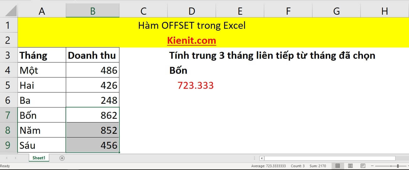 Hàm Excel nâng cao