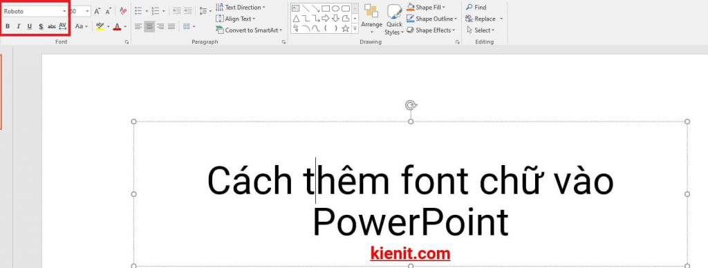 Cách thêm font chữ vào PowerPoint